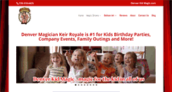 Desktop Screenshot of denverkidmagic.com