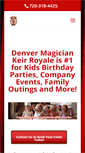 Mobile Screenshot of denverkidmagic.com